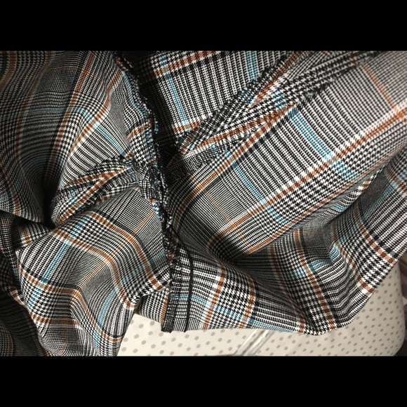 Chatham slim leg ankle length pants 8P Sits at waist Talbots plaid office NWT - Picture 8 of 14